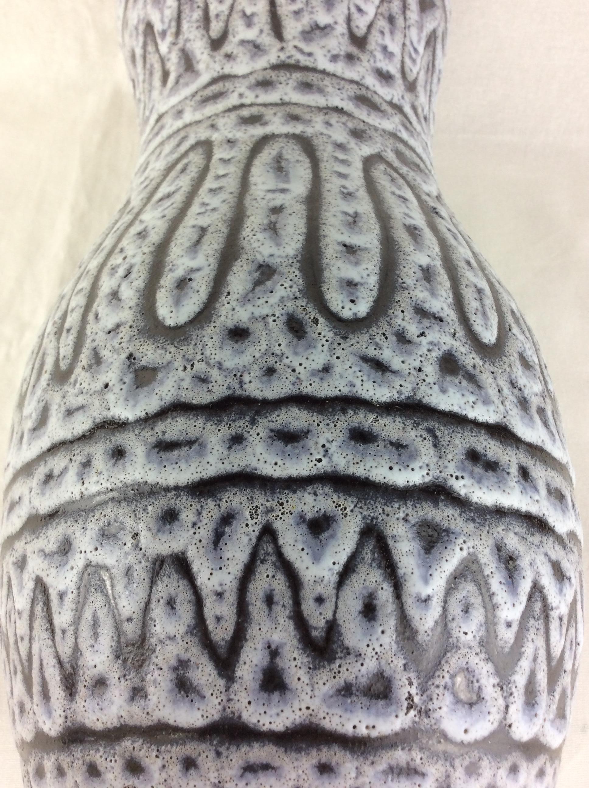 Glazed Midcentury French Ceramic Vase from Vallauris, Signed  For Sale