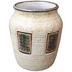 Midcentury French Ceramic Vase, Vallauris, circa 1960s