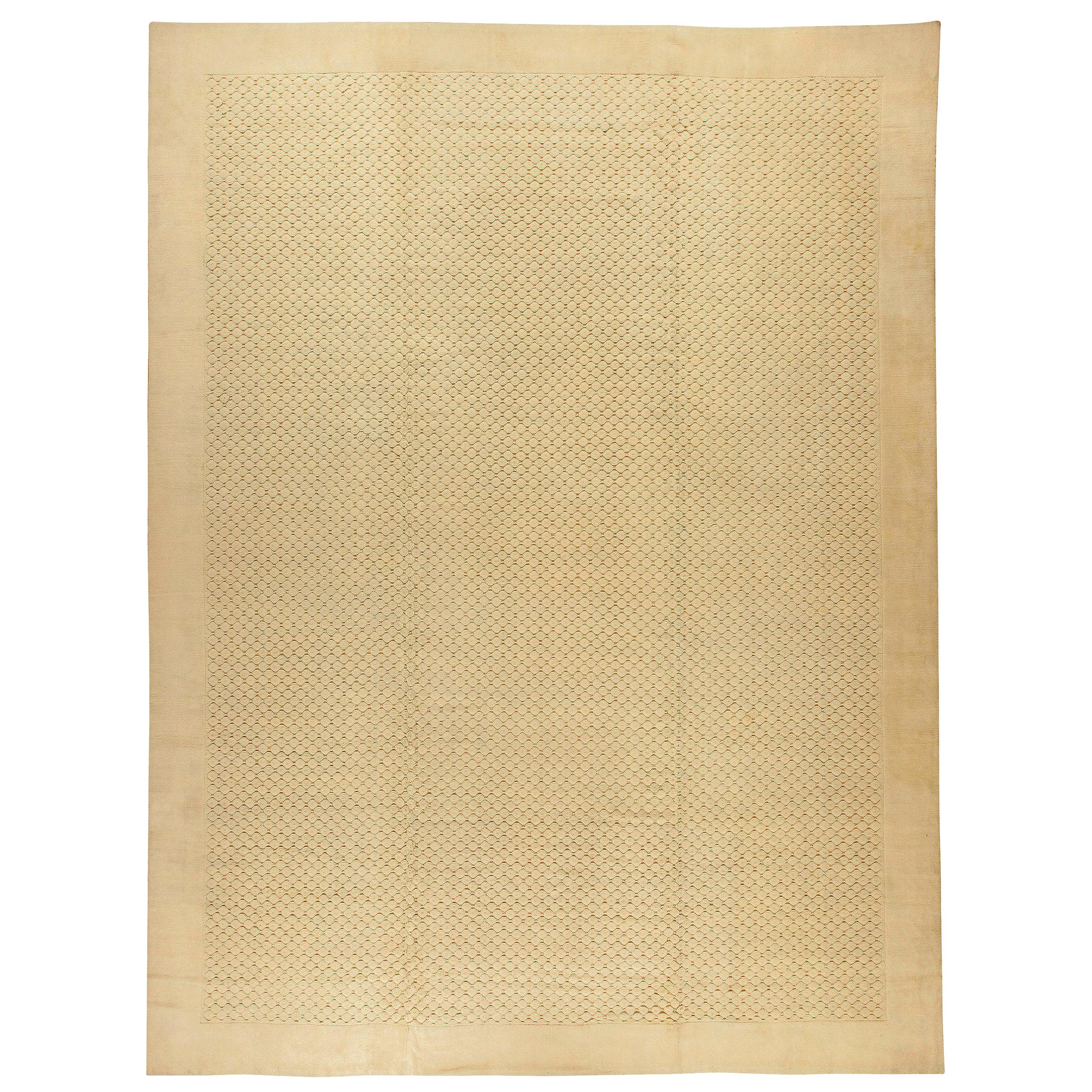 Doris Leslie Blau Midcentury French Art Deco Cogolin Handmade Rug For Sale