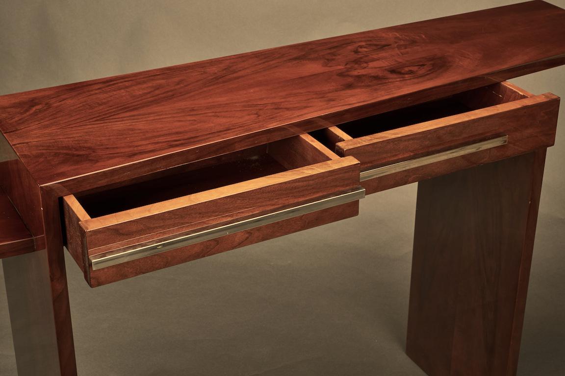  Midcentury French Console in Walnut 4