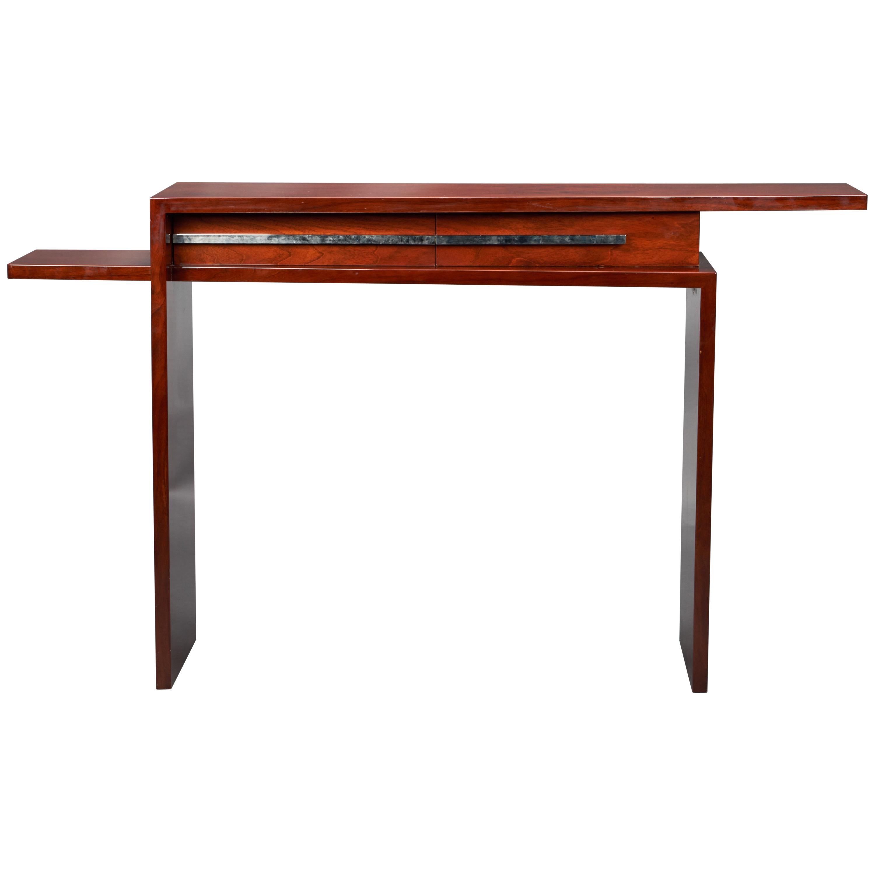  Midcentury French Console in Walnut