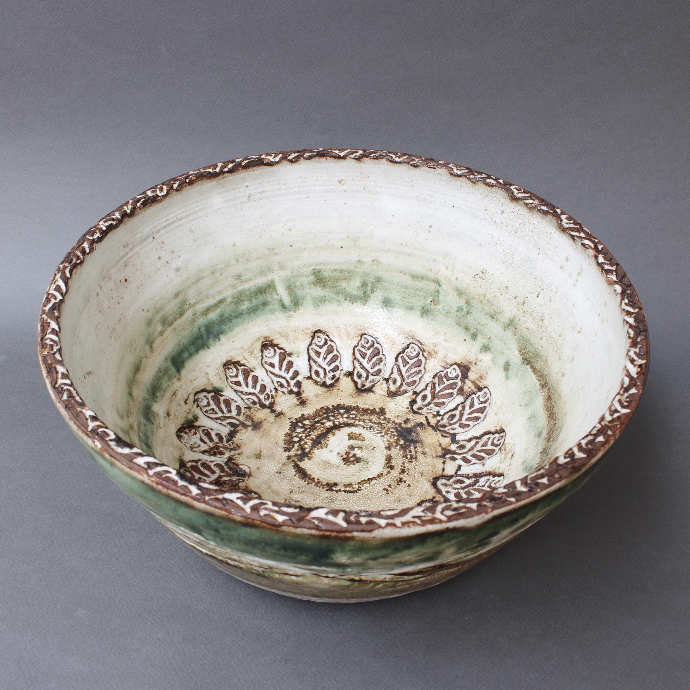 Mid-Century Modern Midcentury French Decorative Ceramic Bowl by Albert Thiry, circa 1960s