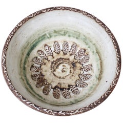 Midcentury French Decorative Ceramic Bowl by Albert Thiry, circa 1960s