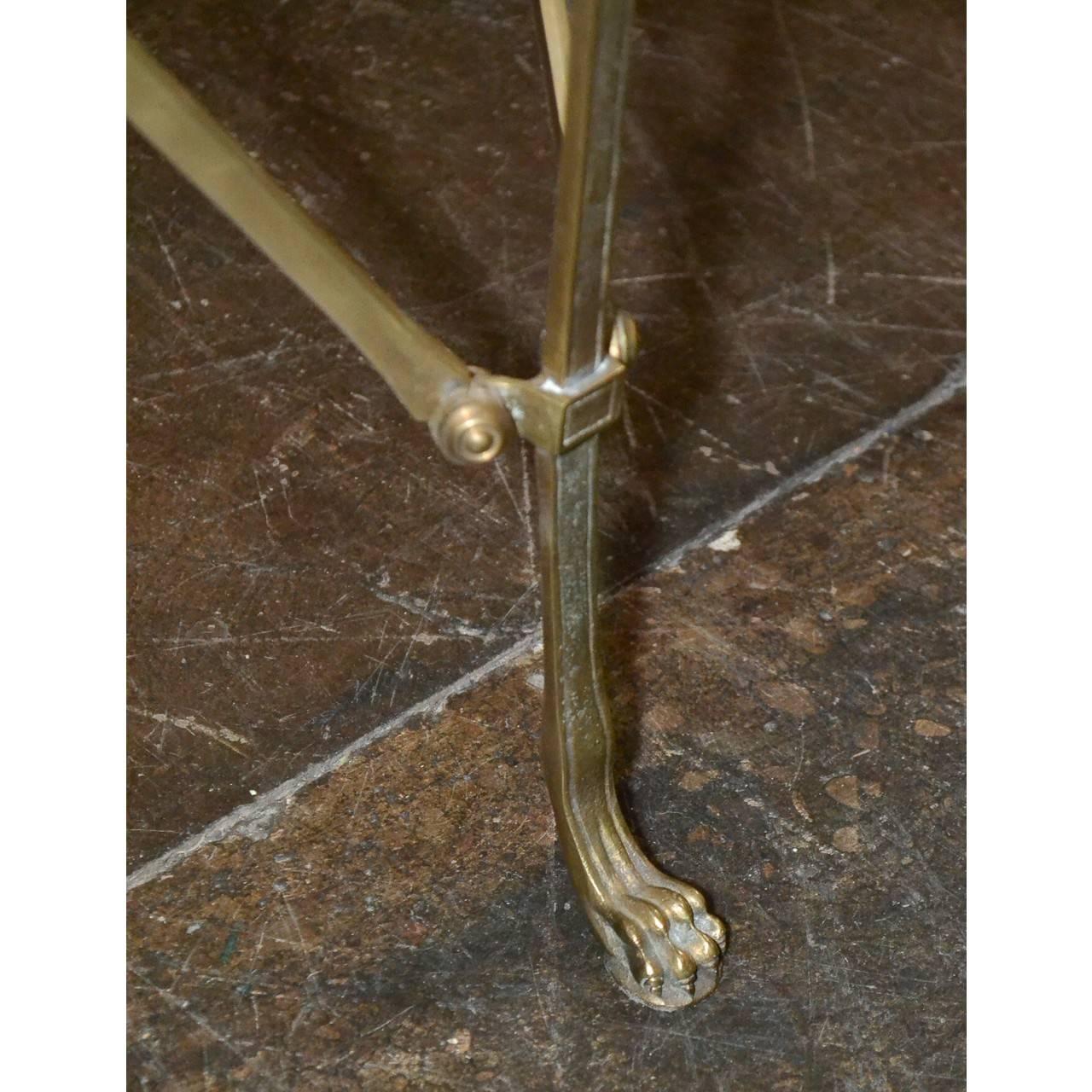 Mid-Century Modern Midcentury French Directoire Gilt Bronze Table