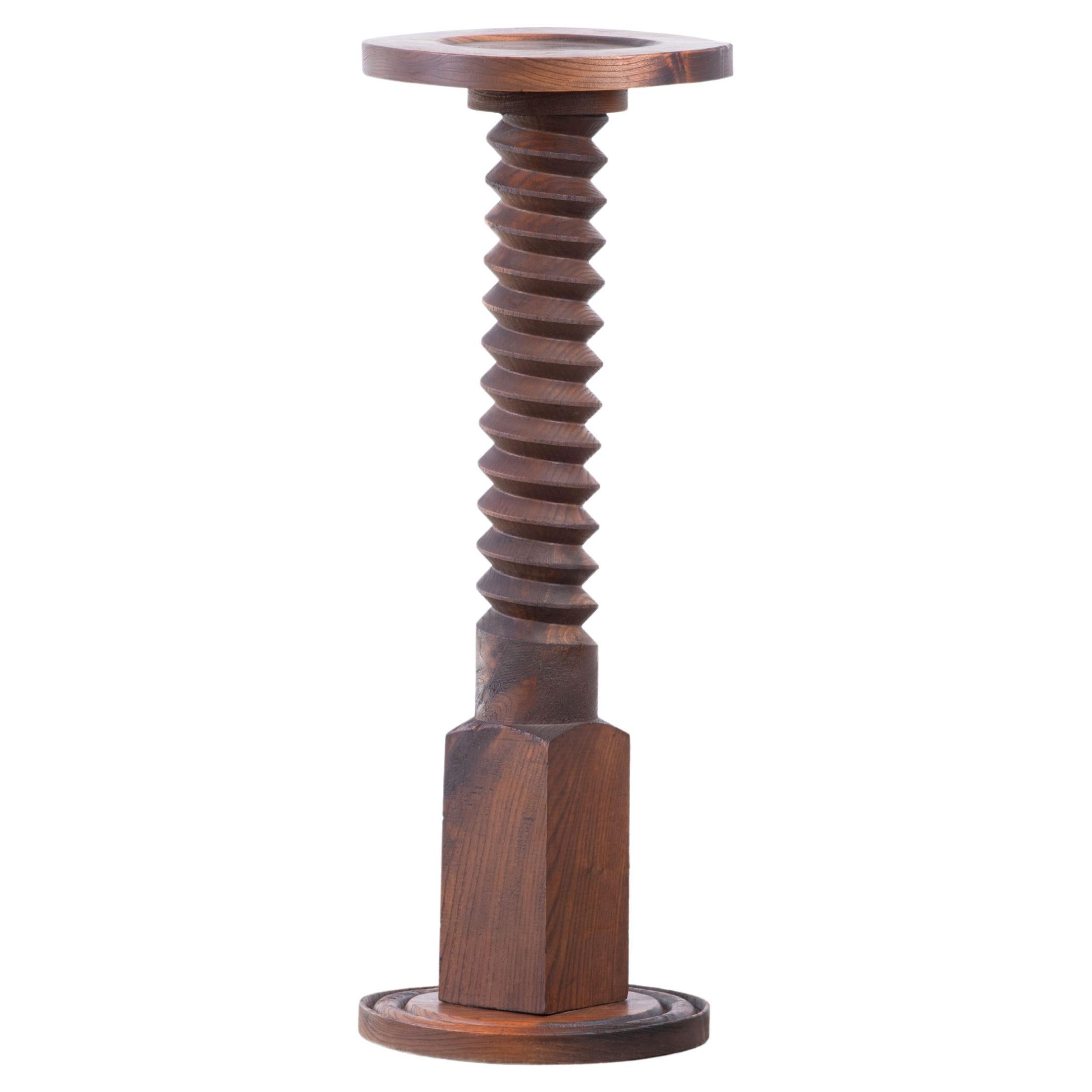 Mid-Century French Pedestal in the Manner of Dudouyt