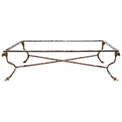 Midcentury French Polished Steel Table Base