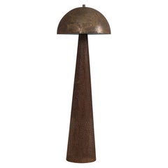 Midcentury French Rigitulle Tole Floor Lamp in the Manner of Mathieu Matégot