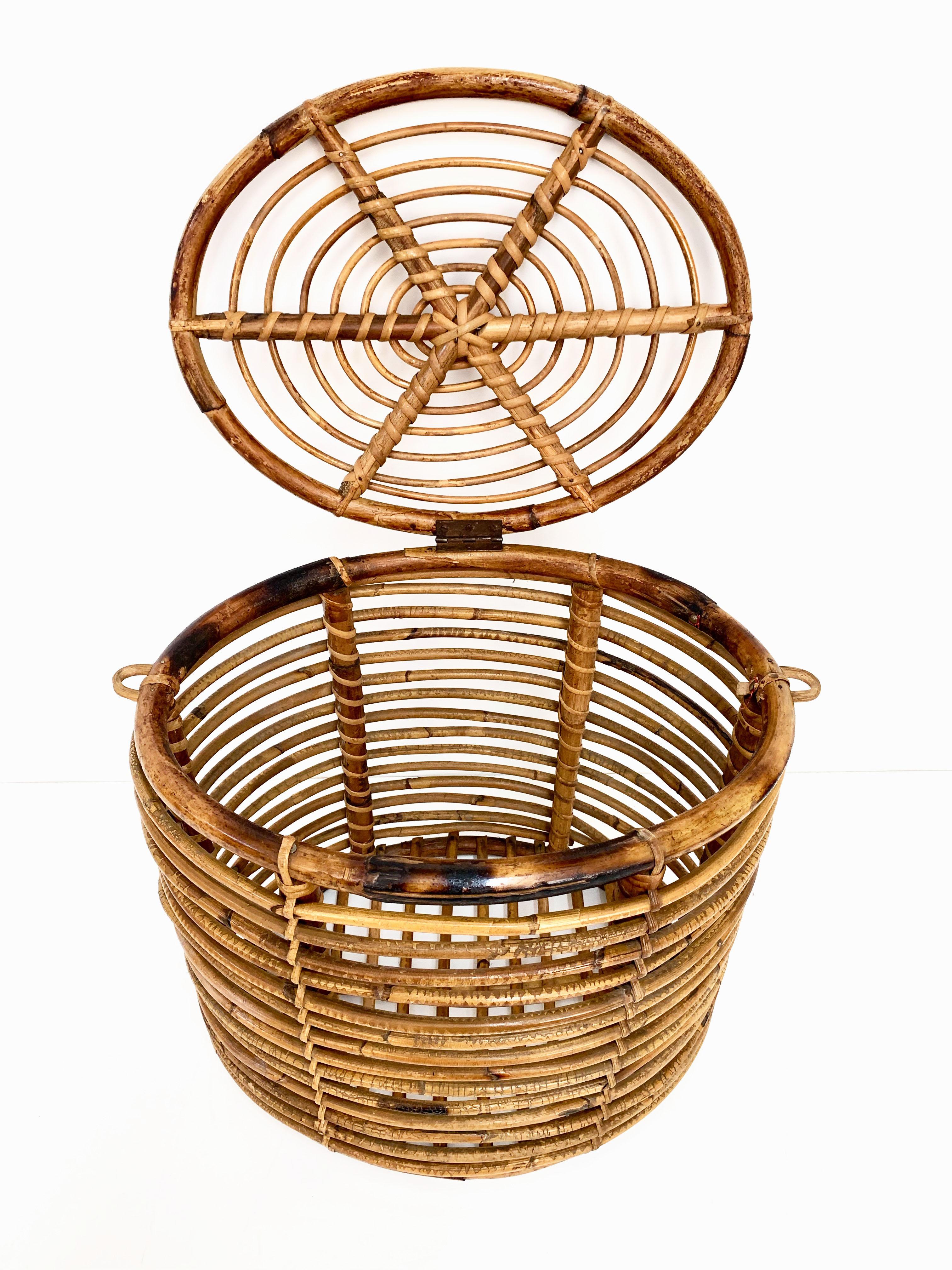 oval bamboo basket