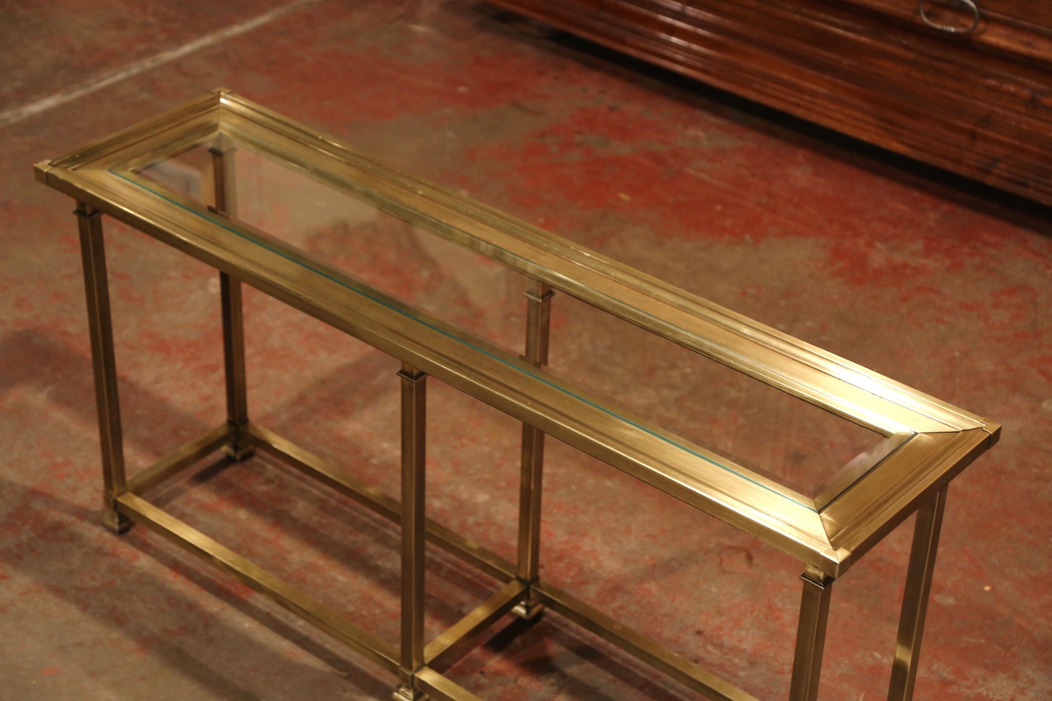brass console table legs
