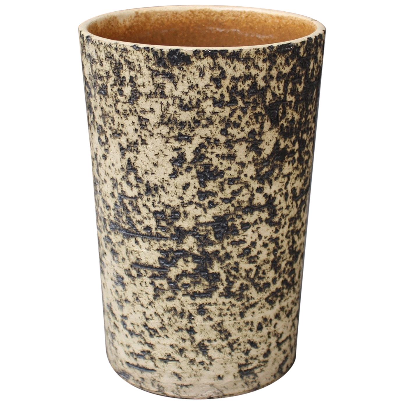 Midcentury French Stoneware Vase, circa 1970s
