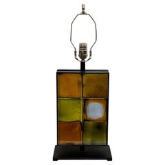 Used Midcentury French Tile Lamp