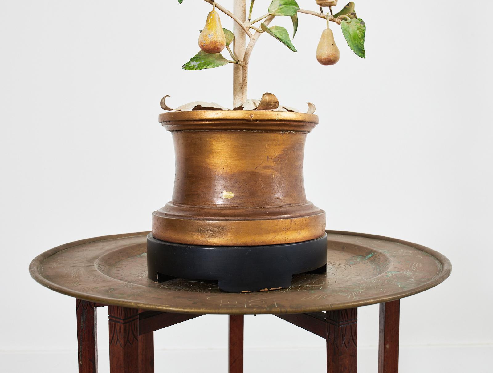 Mid-Century Modern Midcentury French Tole Tree Lamp by Leonard Foss