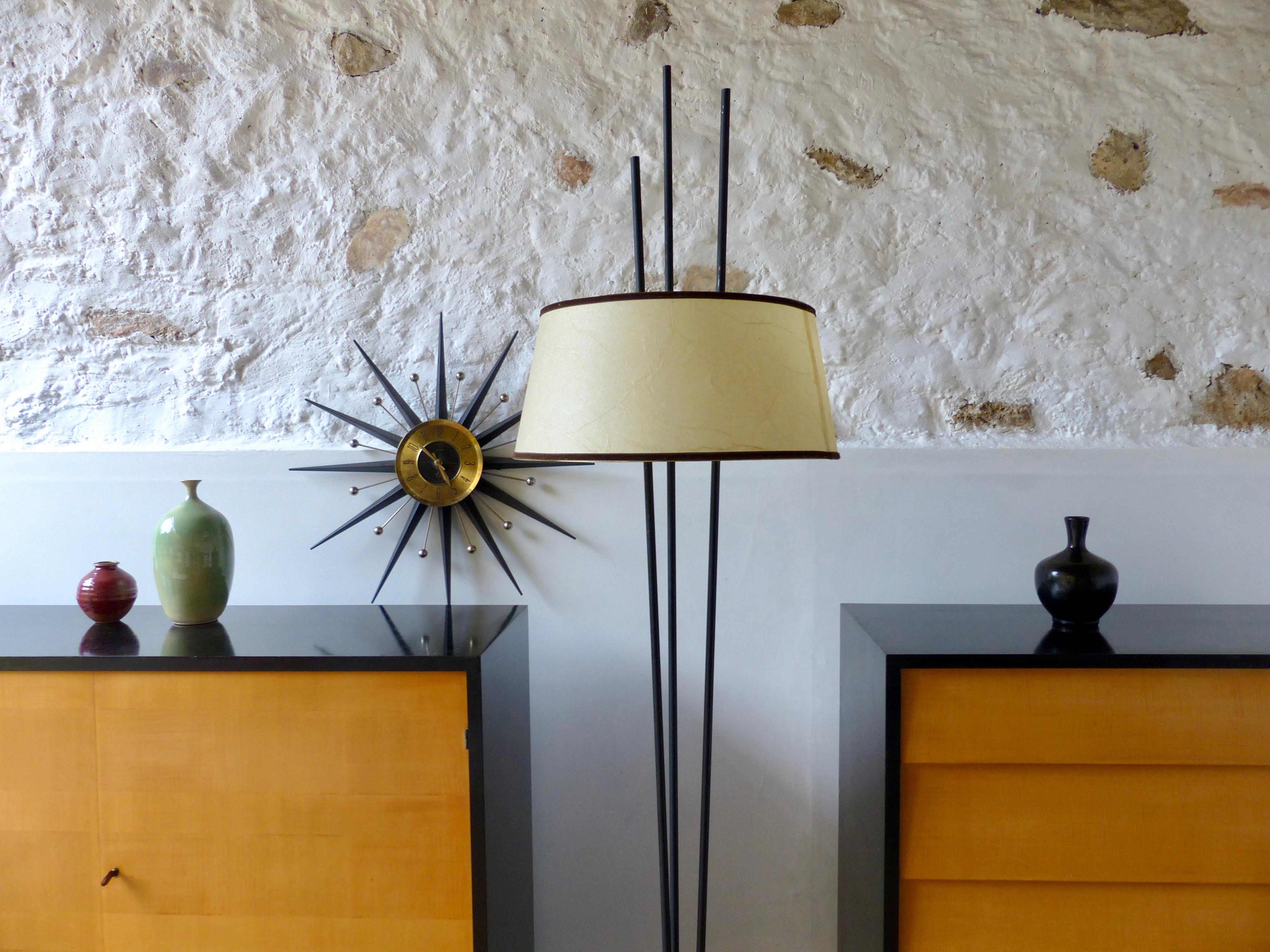 Midcentury French Tripode Floor Lamp For Sale 1