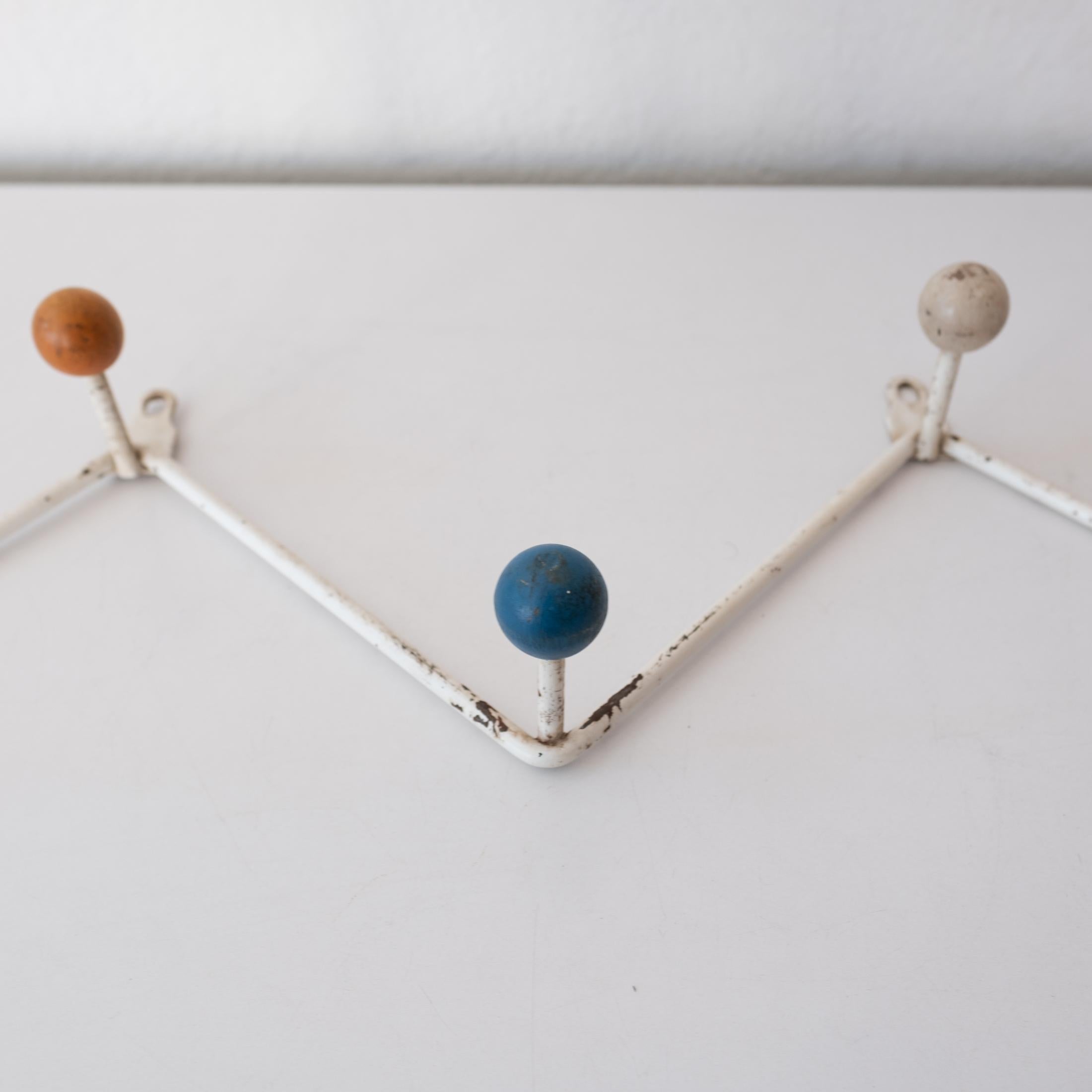 Midcentury French Wall Hat or Coat Rack 3