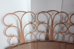 Midcentury French Wrought Iron Garden Bench, Two Available