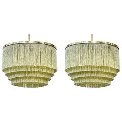 Midcentury "Fringe" Ceiling Lamps by Hans Agne Jakobsson, Sweden, 1960s