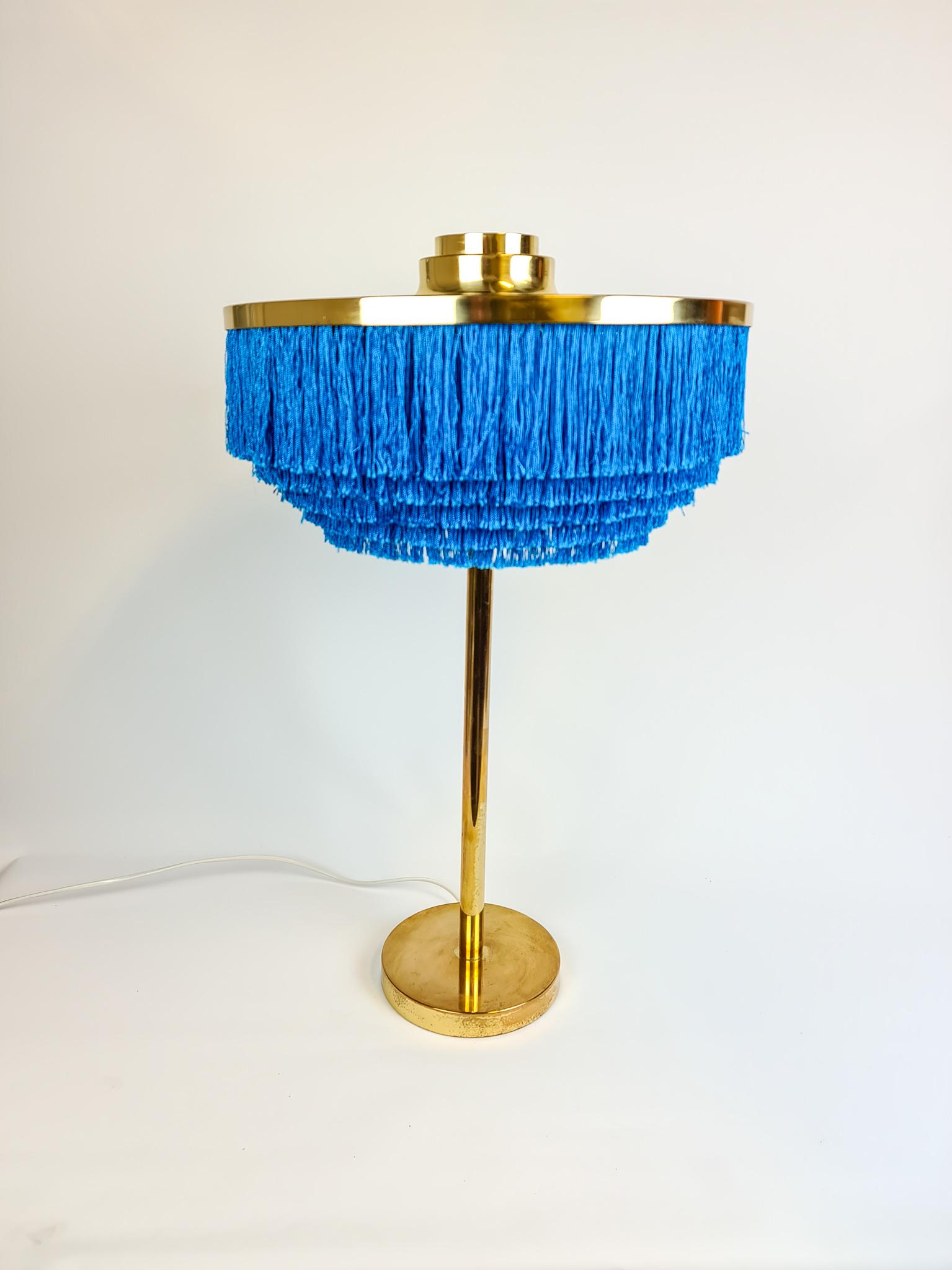 Scandinavian Modern Midcentury Fringe Table Lamp Model B138 by Hans-Agne Jakobsson