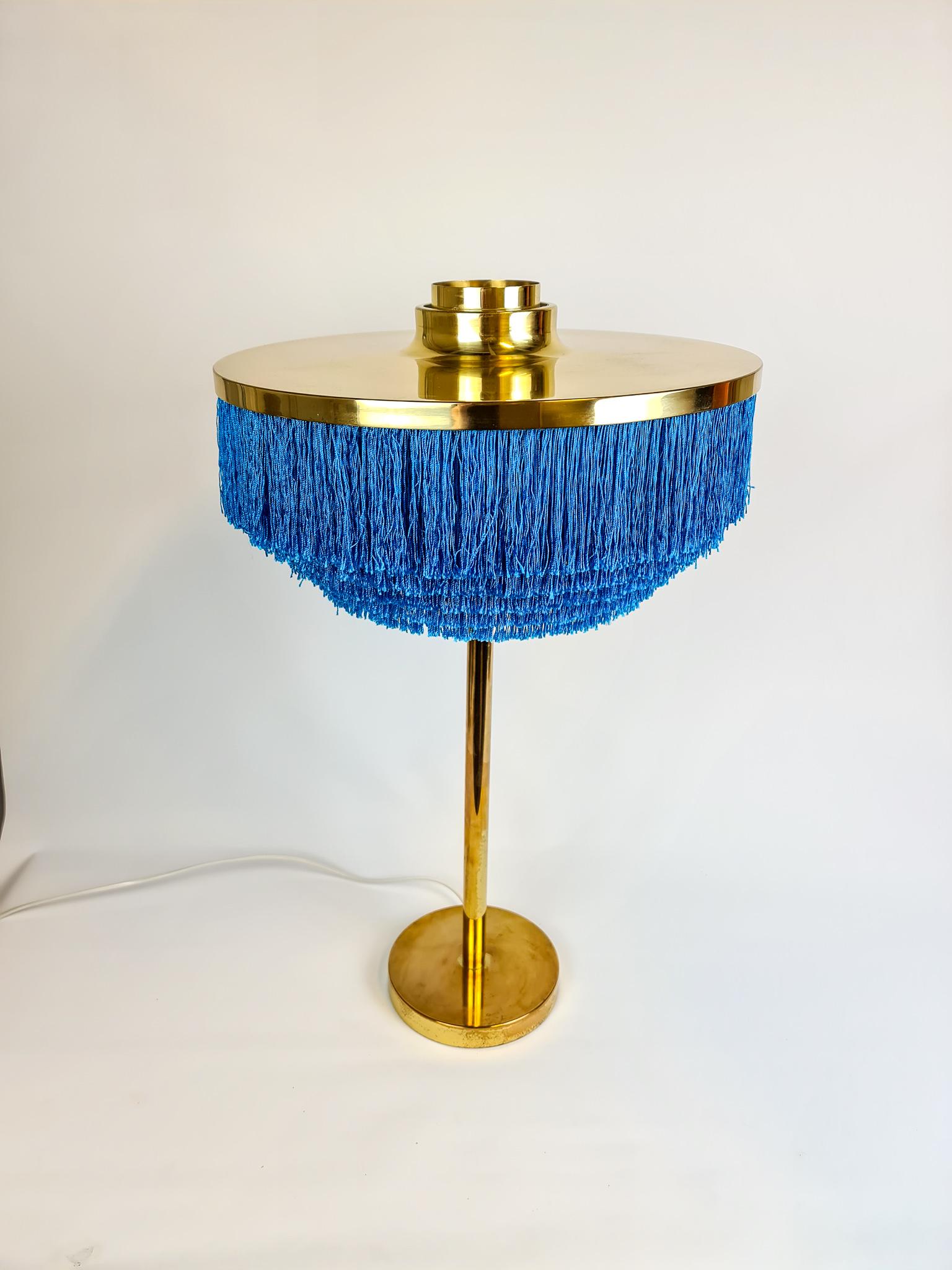 Swedish Midcentury Fringe Table Lamp Model B138 by Hans-Agne Jakobsson