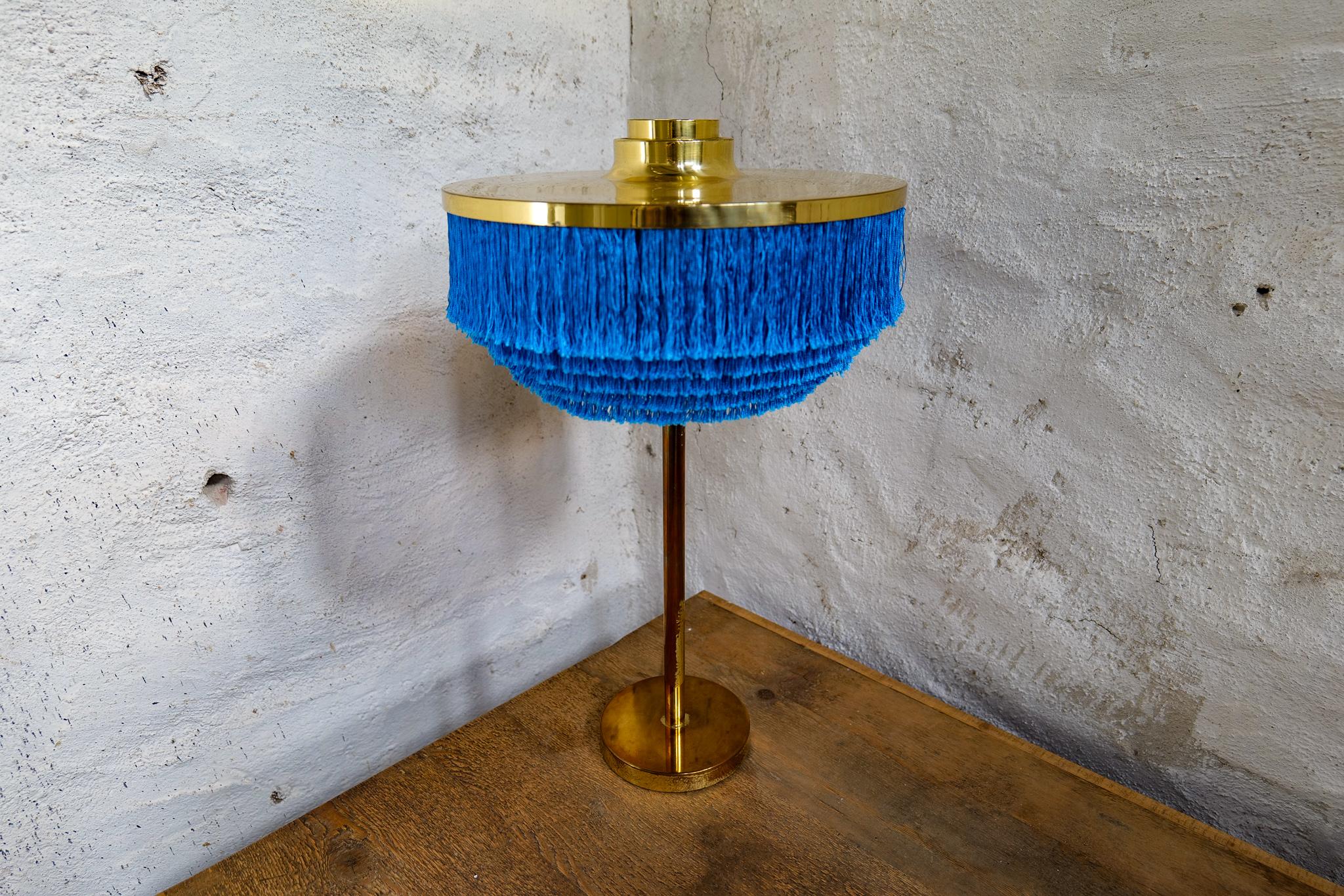 Swedish Midcentury Fringe Table Lamp Model B138 by Hans-Agne Jakobsson Sweden