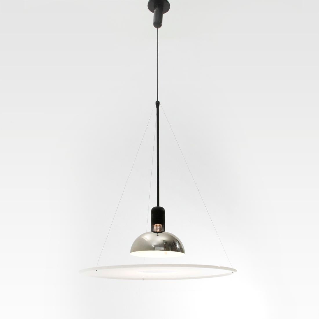 Mid-Century Modern Midcentury ‘Frisbi’ Pendant Lamp by Achille Castiglioni for Flos, 1970s