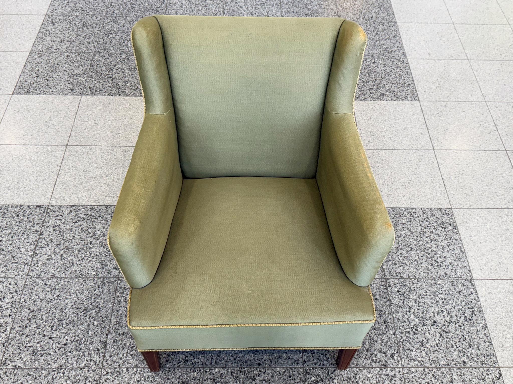 Pareja de sillones Frits Henningsen de mediados de siglo Lana en venta