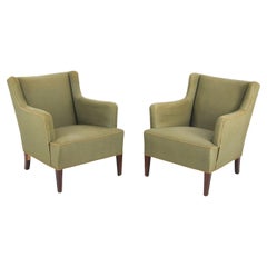 Pareja de sillones Frits Henningsen de mediados de siglo