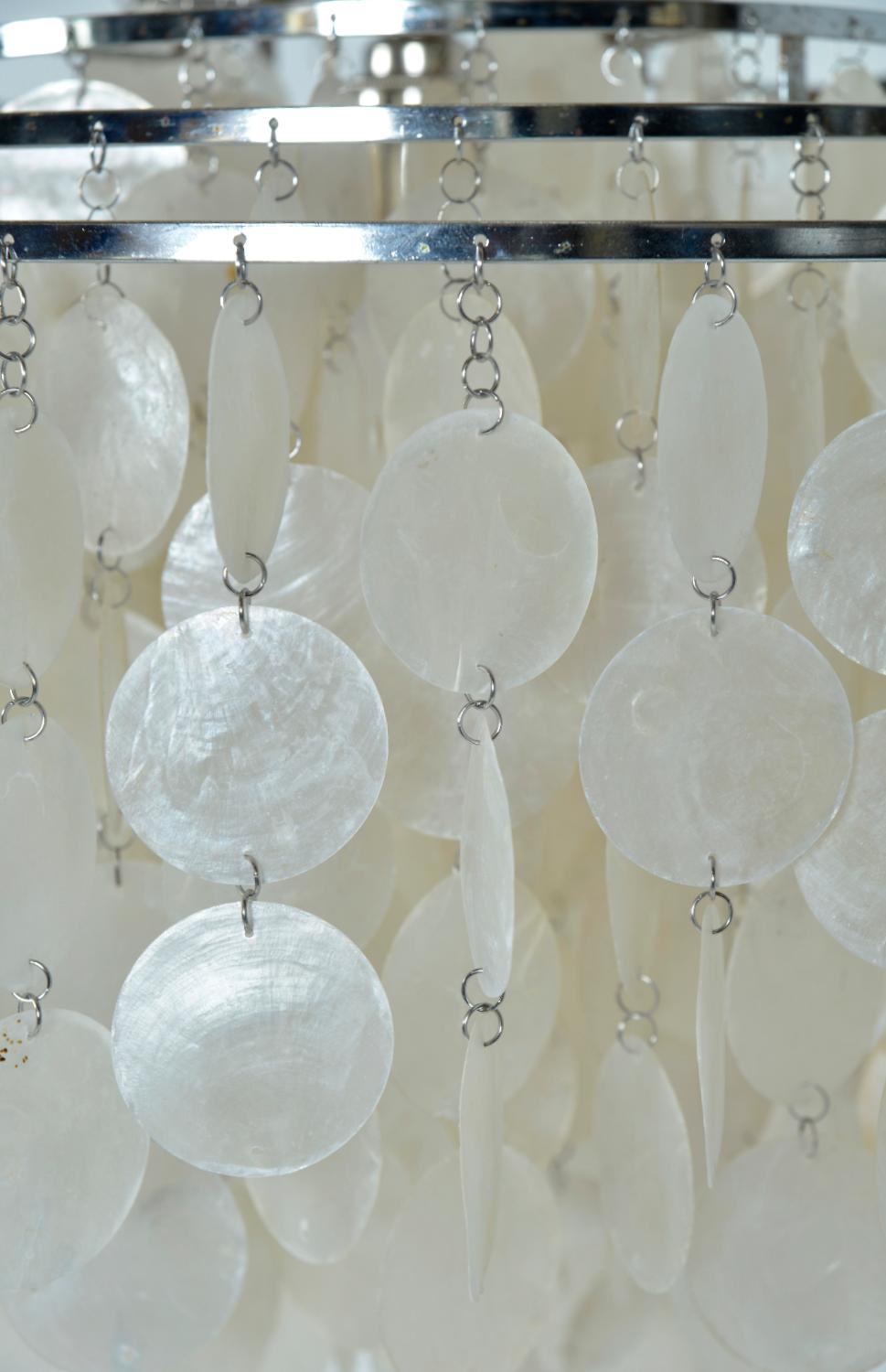 Mediados de siglo FUN 10DM Light Verner Panton Shell Chandelier Pendant for J. Luber Ag en venta 8