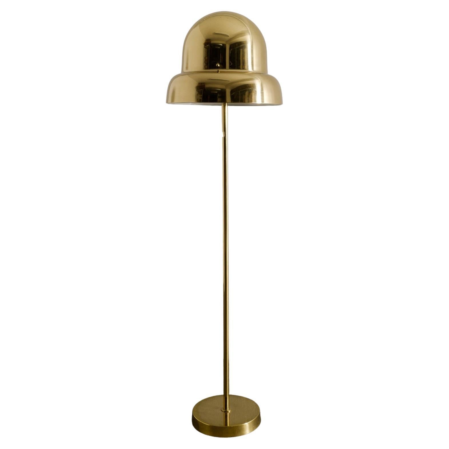 Midcentury "G-125" Floor Lamp in Brass by Eje Ahlgren for Bergboms Sweden, 1960s For Sale