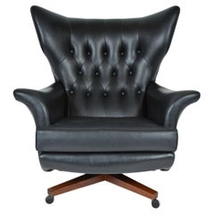 Midcentury G Plan E.Gomme 6250 'Blofeld' Drehbarer Klapp-Loungesessel UK 1960
