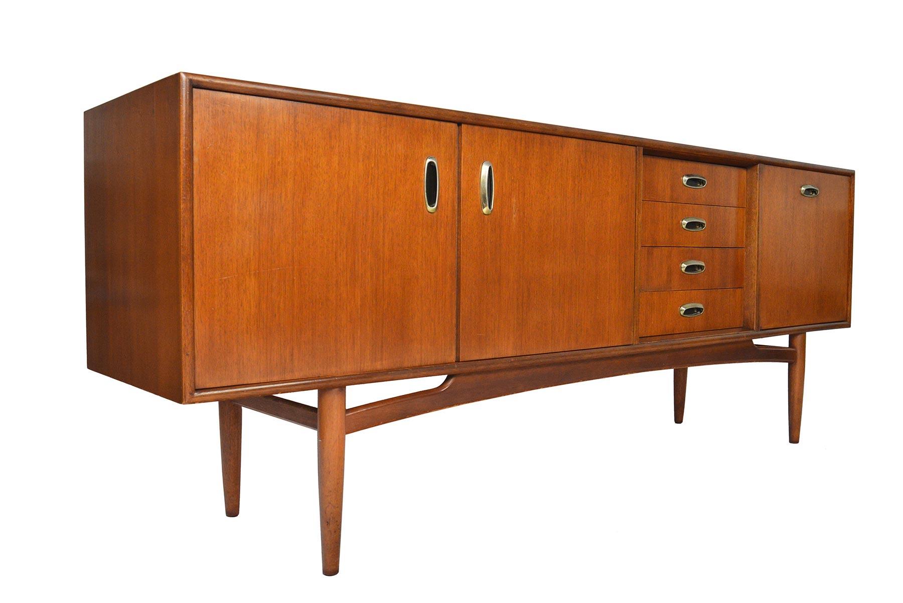 Mid-Century Modern Midcentury G Plan Scandinavian Range Credenza in Mahogany