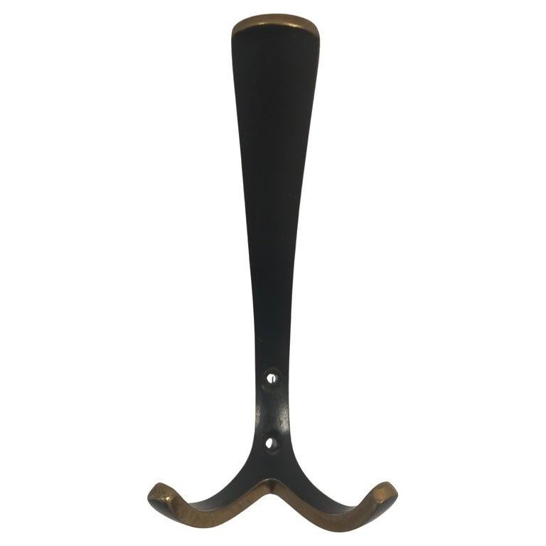 Brass Midcentury Garderobenhaken Auböck style For Sale
