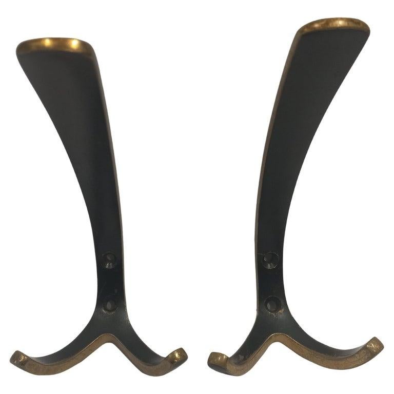 Midcentury Garderobenhaken Auböck style For Sale 1