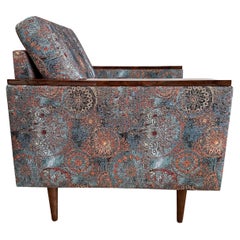 Fauteuil géométrique du milieu du siècle dernier avec motif ethnique, Europe, 1970