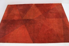 Midcentury Geometric Carpet or Rug