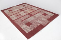 Midcentury Geometric Carpet / Rug