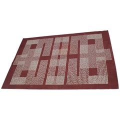 Retro Midcentury Geometric Carpet / Rug