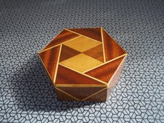 Midcentury Geometric Flowerpot, Box 1960s