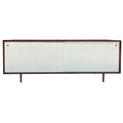 Vintage Midcentury George Nelson for Herman Miller Low Walnut Cabinet Credenza #5803