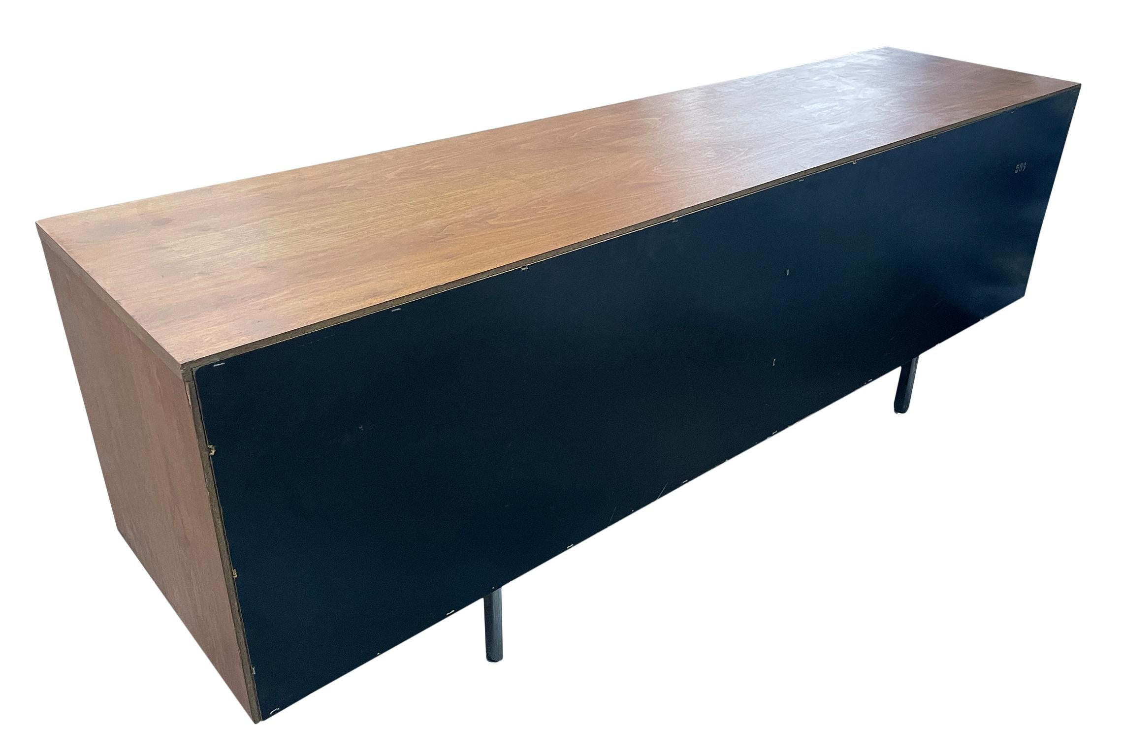 Mid Century George Nelson for Herman Miller Low Walnut Cabinet Credenza 9