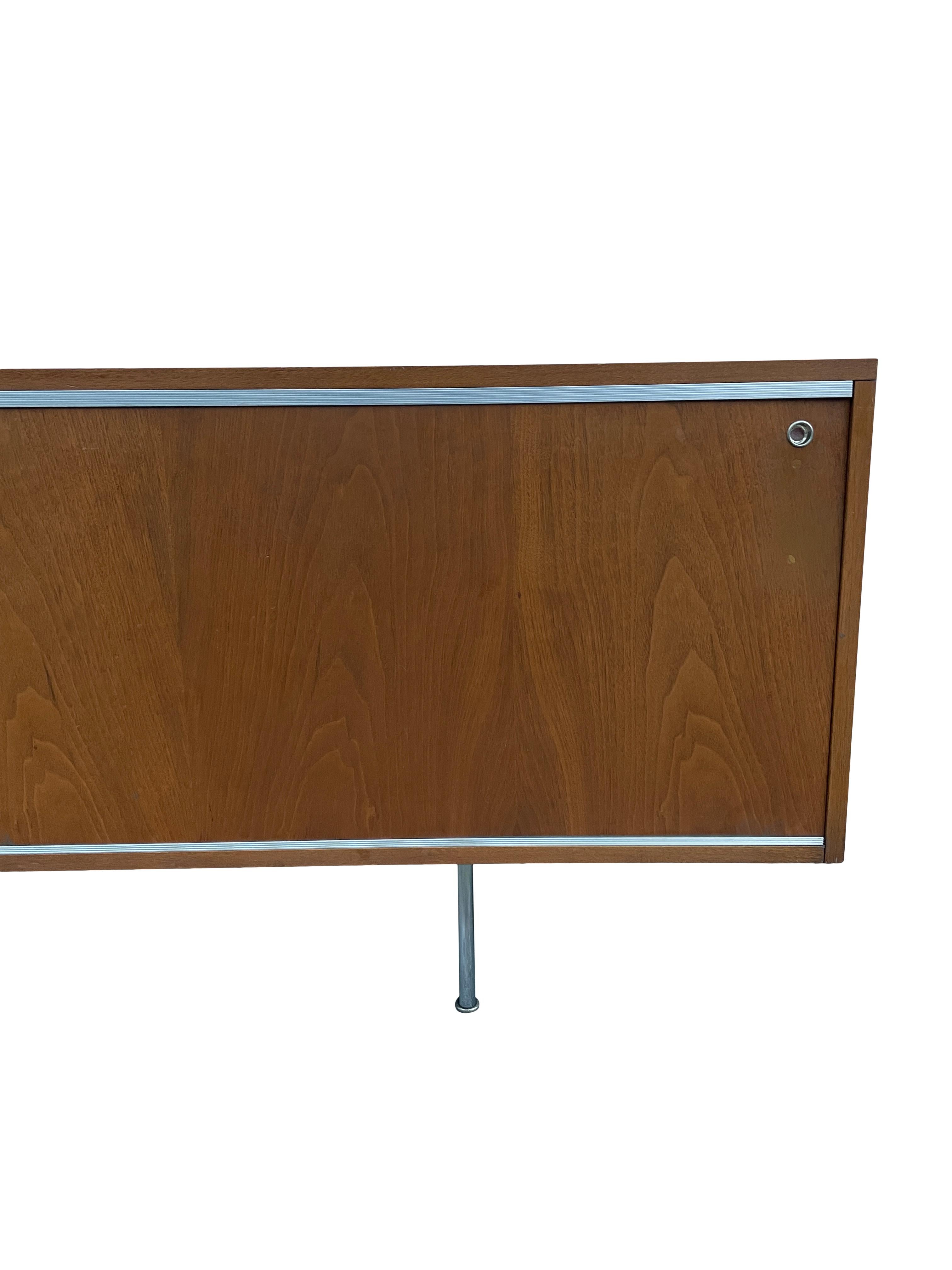 Mid Century George Nelson for Herman Miller Low Walnut Cabinet Credenza 2