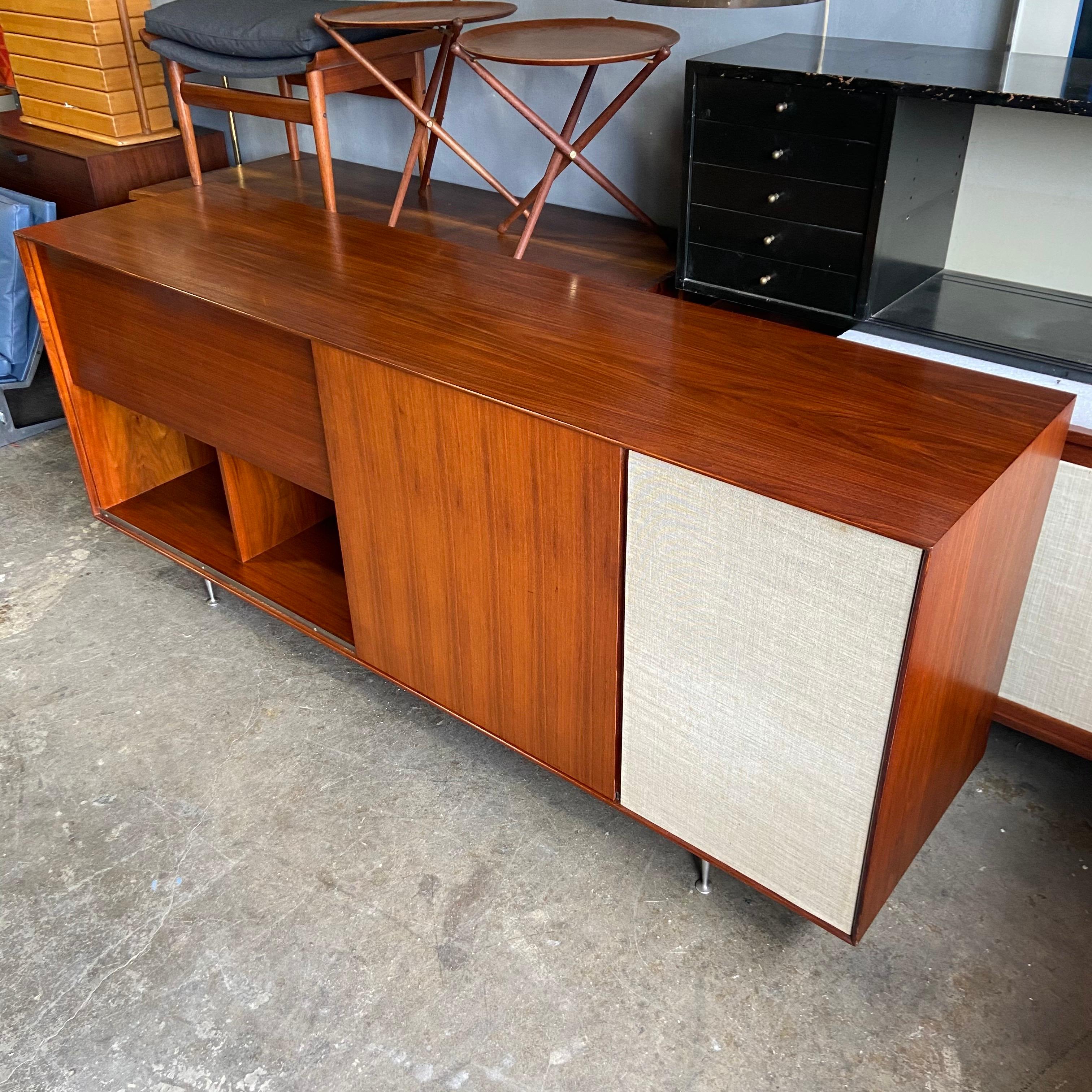 Midcentury George Nelson Hifi Cabinet Thin Edge for Herman Miller 6