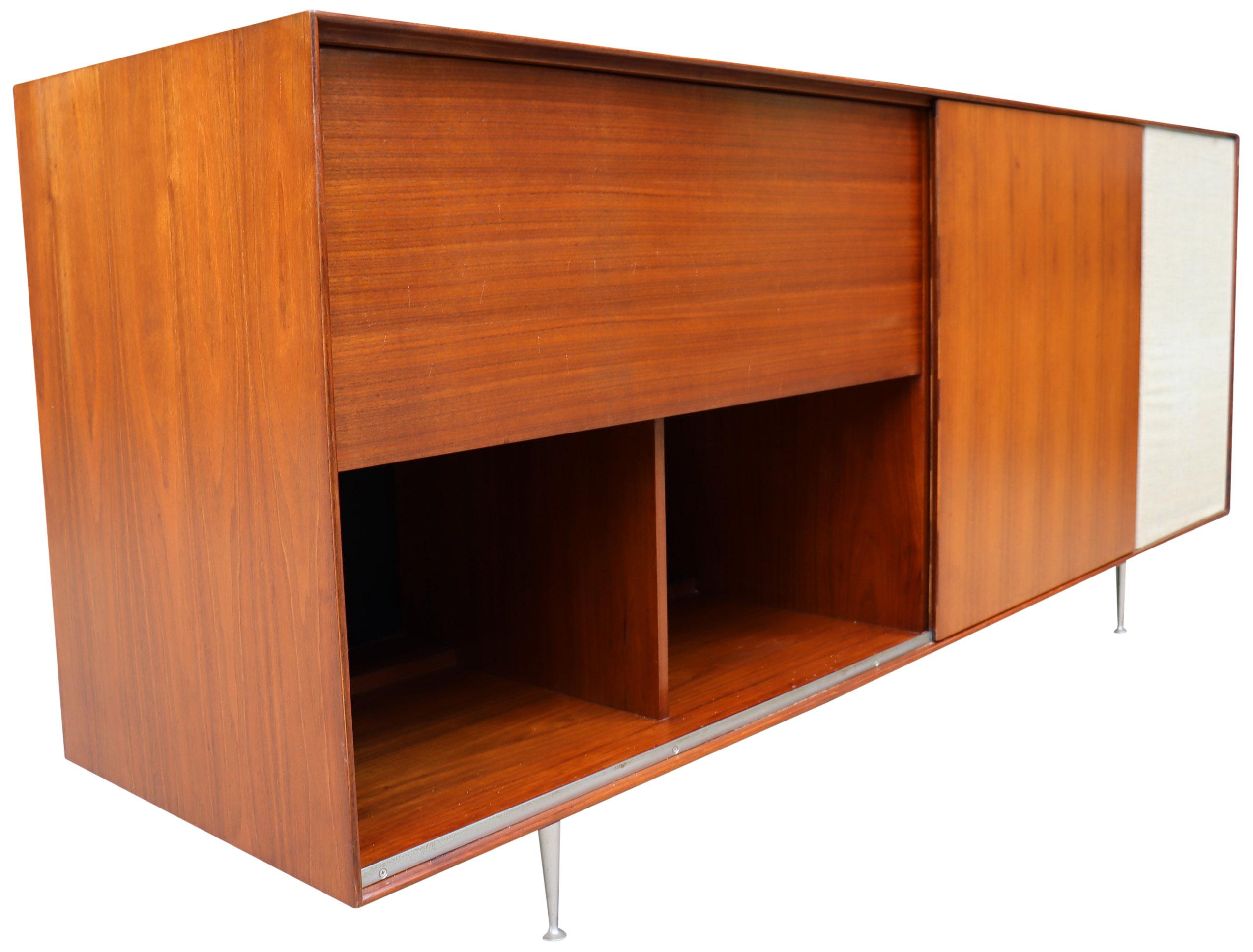 20th Century Midcentury George Nelson Hifi Cabinet Thin Edge for Herman Miller