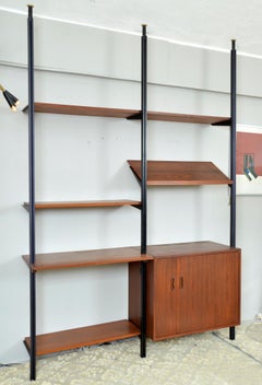 Midcentury George Nelson Omni Herman Miller Modulares Regalsystem Nussbaum 1950er Jahre