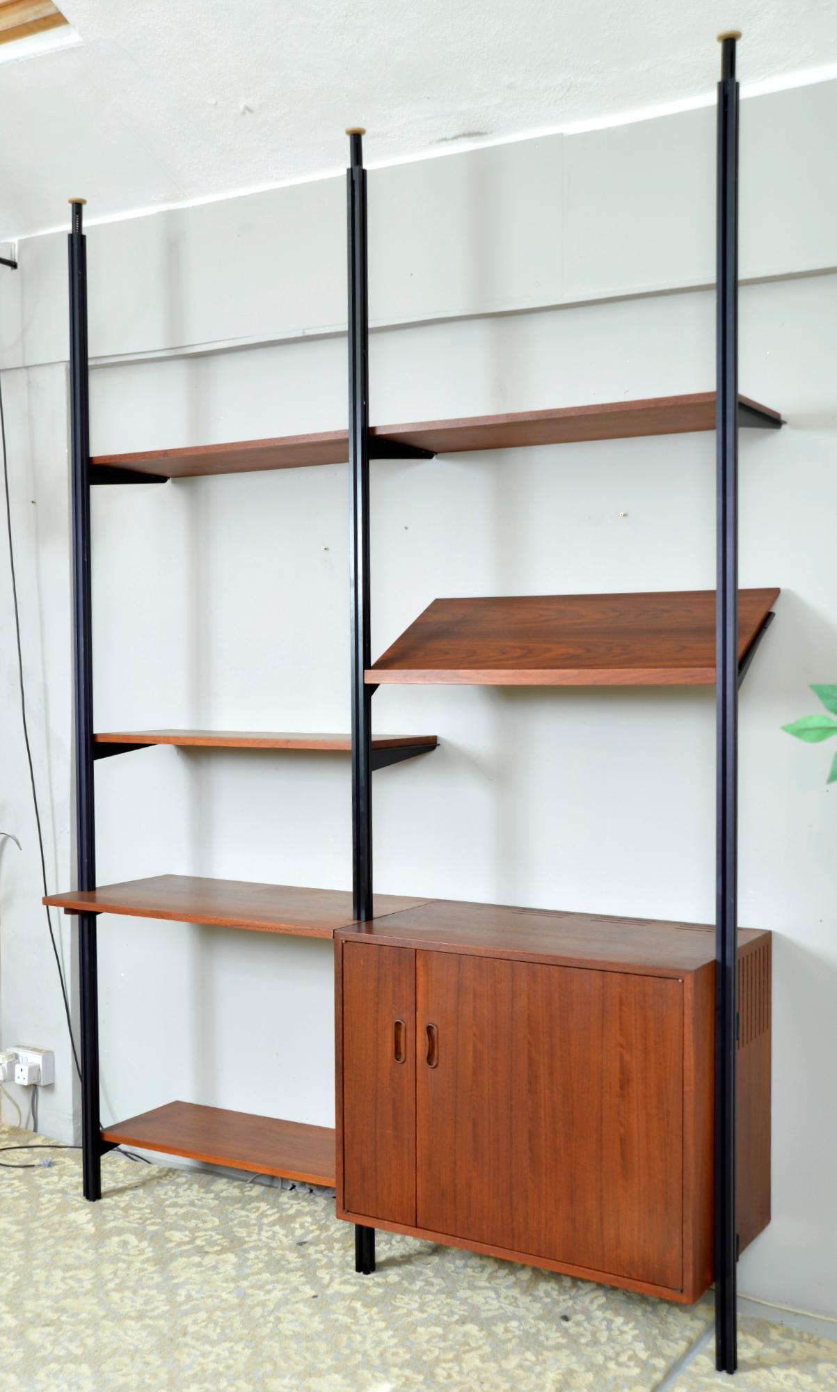 Midcentury George Nelson Omni Herman Miller Modulares Regalsystem Nussbaum 1950er Jahre (Moderne der Mitte des Jahrhunderts) im Angebot