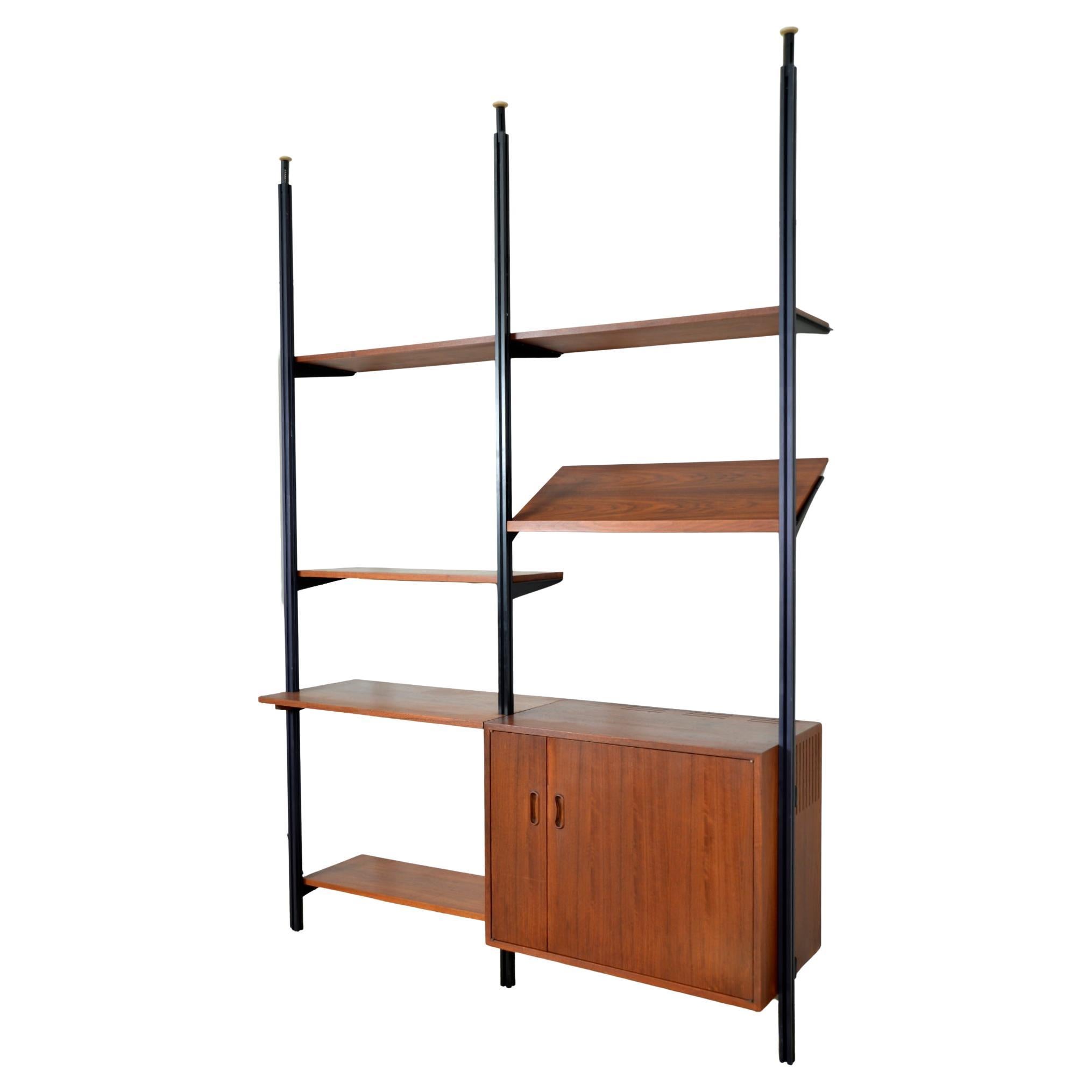 Midcentury George Nelson Omni Herman Miller Modulares Regalsystem Nussbaum 1950er Jahre im Angebot