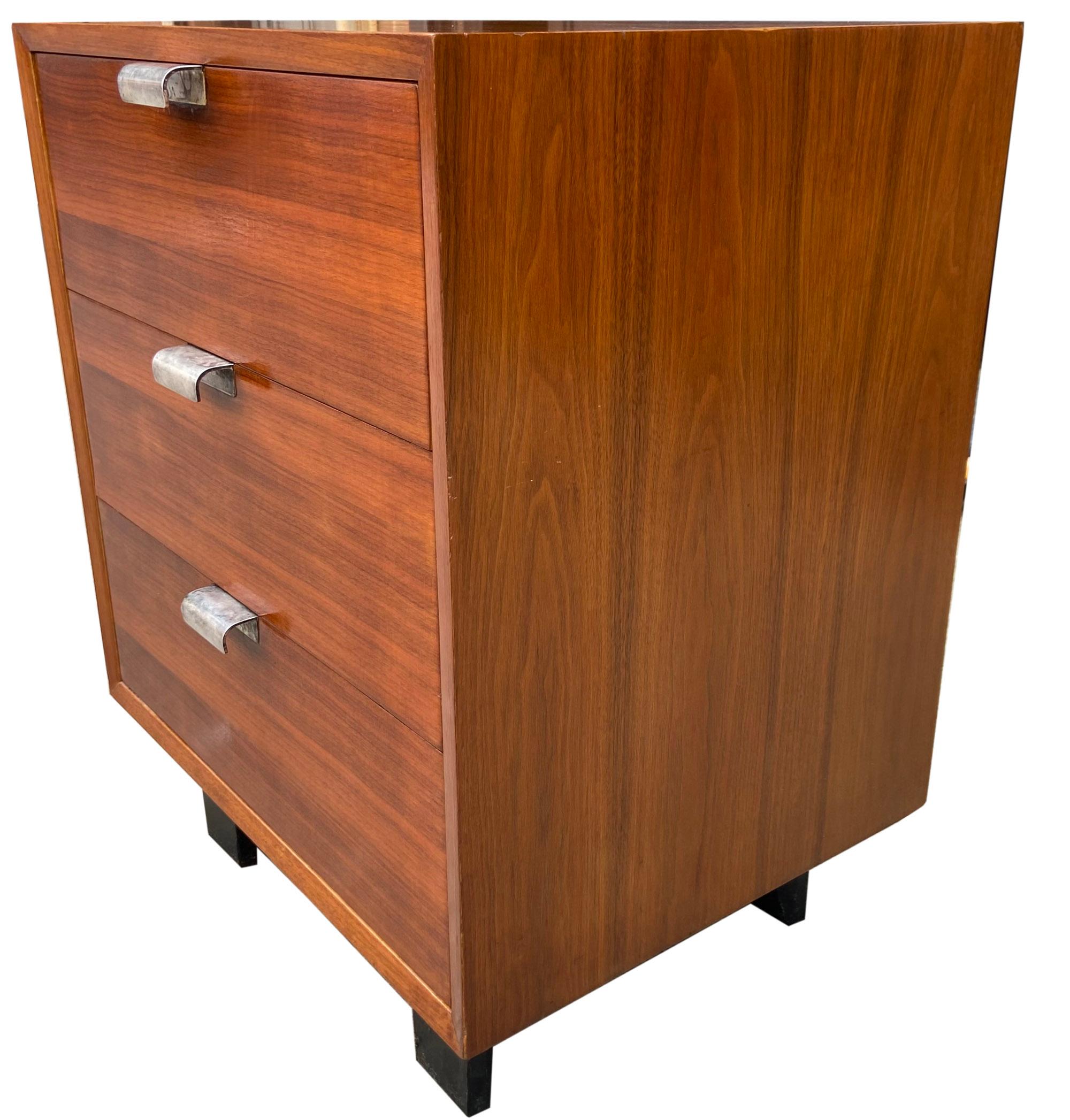Mid-Century Modern Midcentury George Nelson Three Drawer Cabinet for Herman Miller