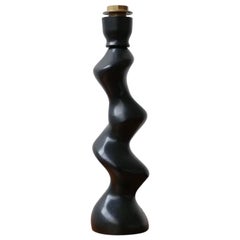 Midcentury German Black Table Lamp
