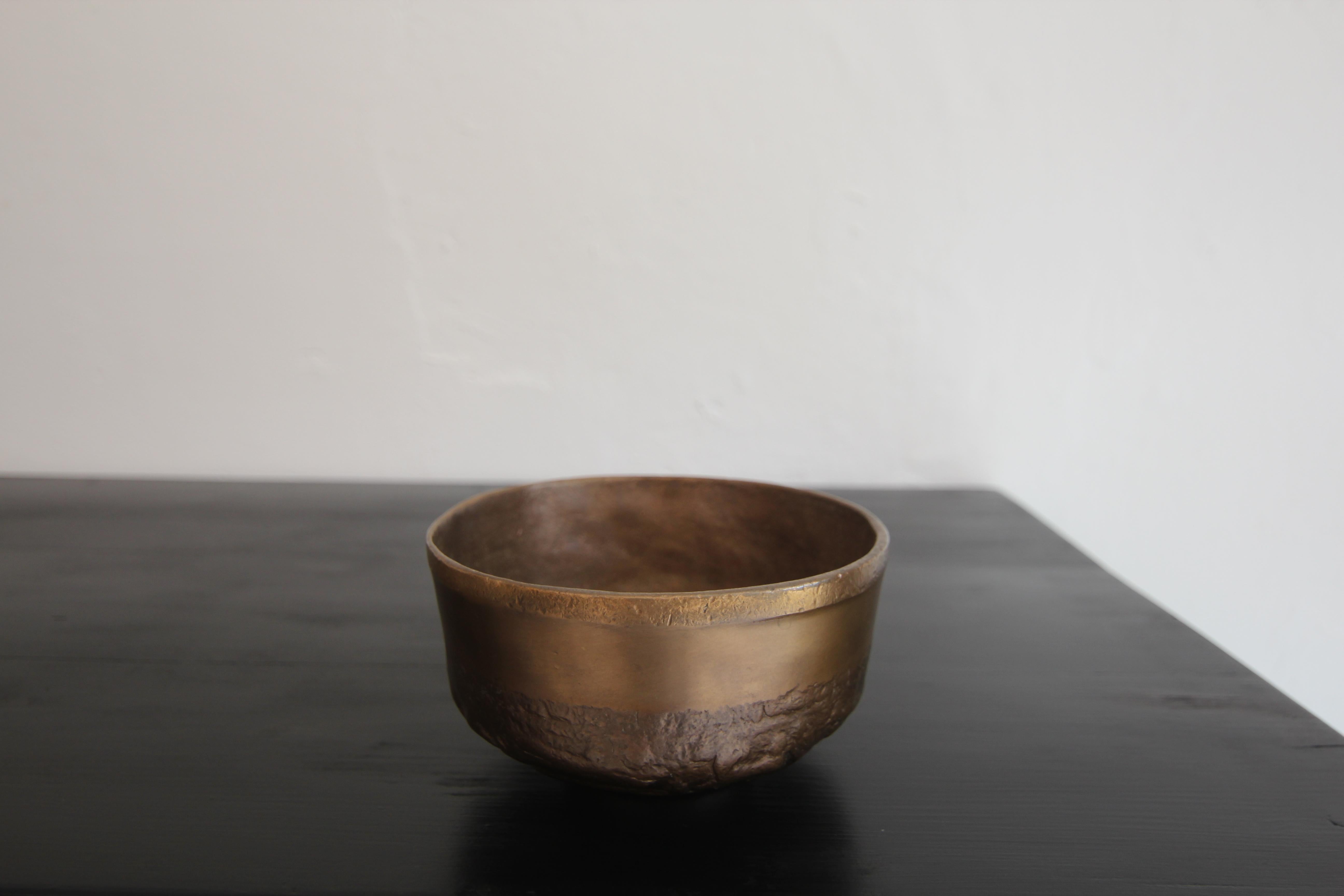Midcentury German Brutalist Bronze Bowl For Sale 7