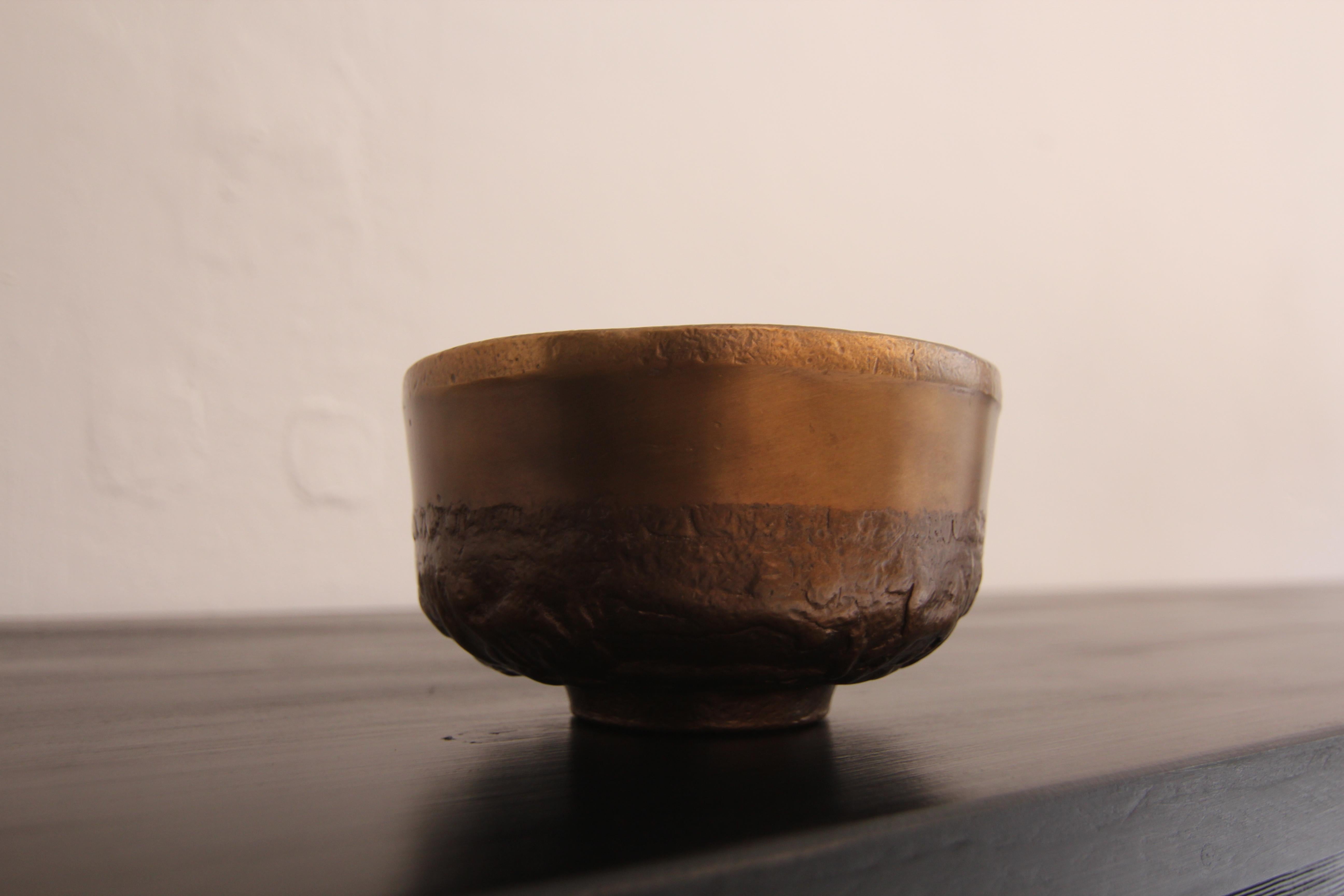 Midcentury German Brutalist Bronze Bowl For Sale 2
