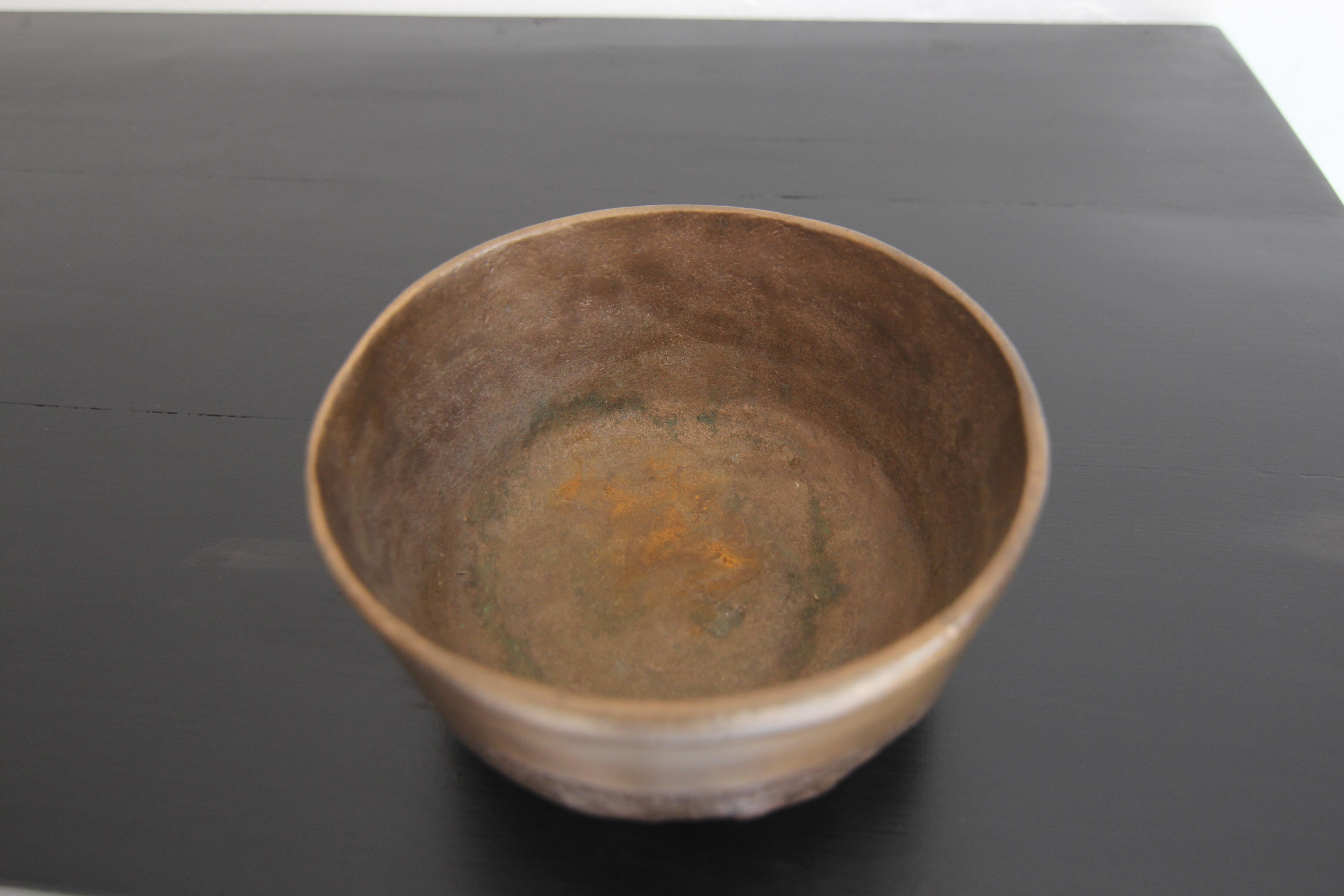 Midcentury German Brutalist Bronze Bowl For Sale 5